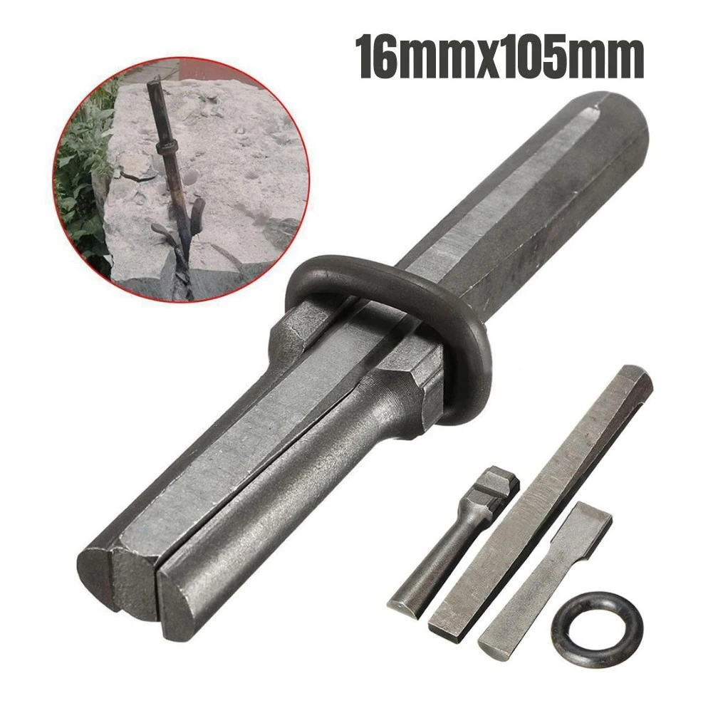 1pcs Stone Splitting Tool Stone Splitter Metal Plug Wedges And Feathers Shims Concrete Rock Splitters Hand Tool 3 4 plug metal wedges feather shims concrete rock stone splitter hand tool 20mm