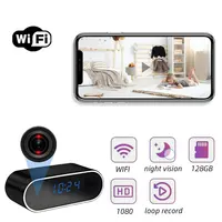 4K HD WIFI Clock Camera 120degree Camera Micro Cam IR Night View Alarm Camcorder Digital Watch Video Mini DVR Oculta Small Cam 1