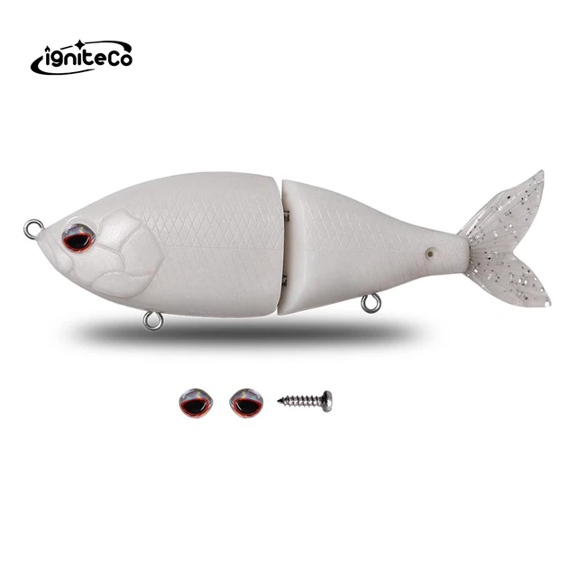2 Section Big bass Fishng Swimming Bait Slowly Sinking Swimbait 150mm 55g  Transparent ABS Plastic Fishing Lure - AliExpress