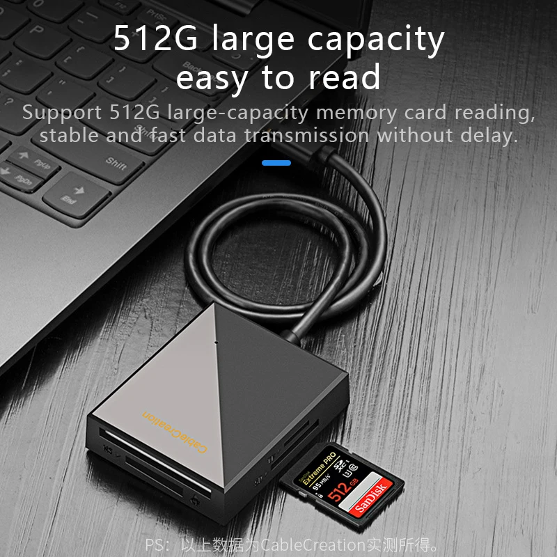 Uthai-leitor de Cartão Quatro-em-um para Celular Câmera de Computador cf ms sd tf Card Usb 3.0 Compatível com Windows Mac os Linux - Imagem 5