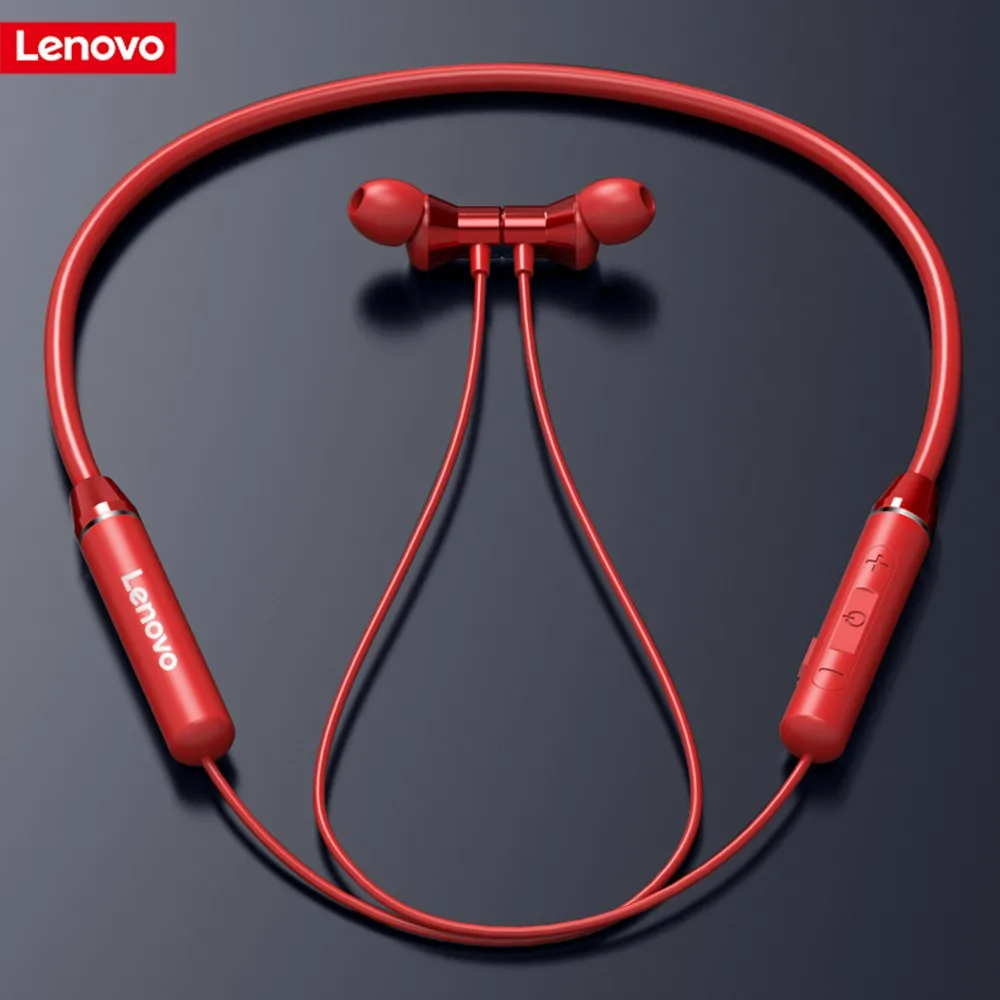 

Original Lenovo HE05 Bluetooth Earphones Magnetic Neckband Wireless Headphones Waterproof Sport Running Earbuds Headset with mic
