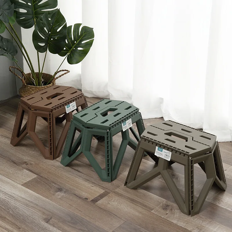 Outdoor Small Stool Portable Folding Stool High Load Bearing Durable Small Chair Fishing Beach Camping