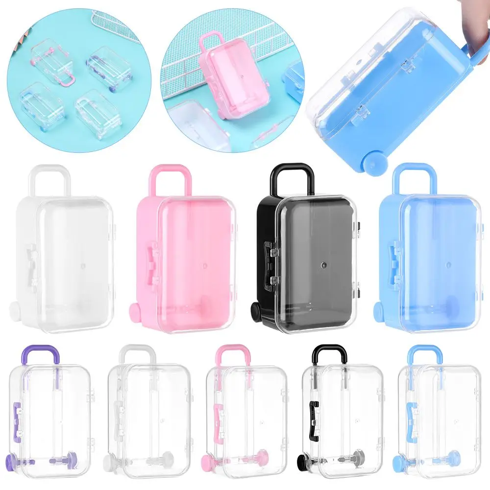 

Dollhouse Decoration Doll Handbag Case Plastic Dolls Miniature Toys Mini Suitcase Jewellery Box Lovely Small Clutch