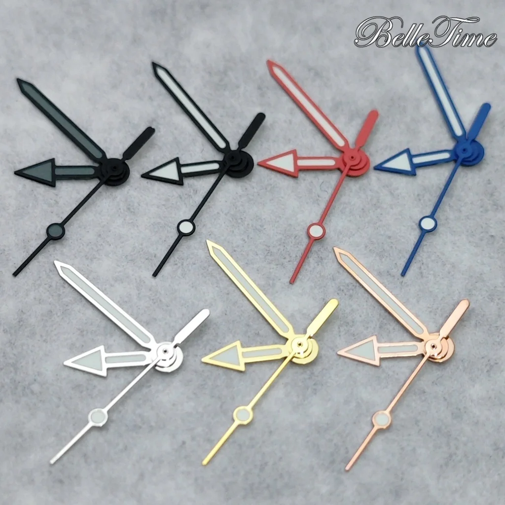 NH35 Hands C3 Green Luminous Silver/Black/Rose Gold/Gold Watches Pointers For NH35/NH36/4R/7S Movement