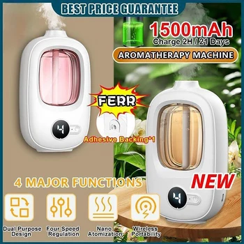 Dispositivo automatico per aromaterapia WC domestico deodorante per ambienti macchina per aromaterapia diffusore di oli essenziali umidificatore ricaricabile 1