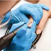 50/100PCS Blue Nitrile Gloves for Hairdressing Manicure Washing Cars Waterproof Dishwashing Kitchen Bathroom Tools Latex Free 5