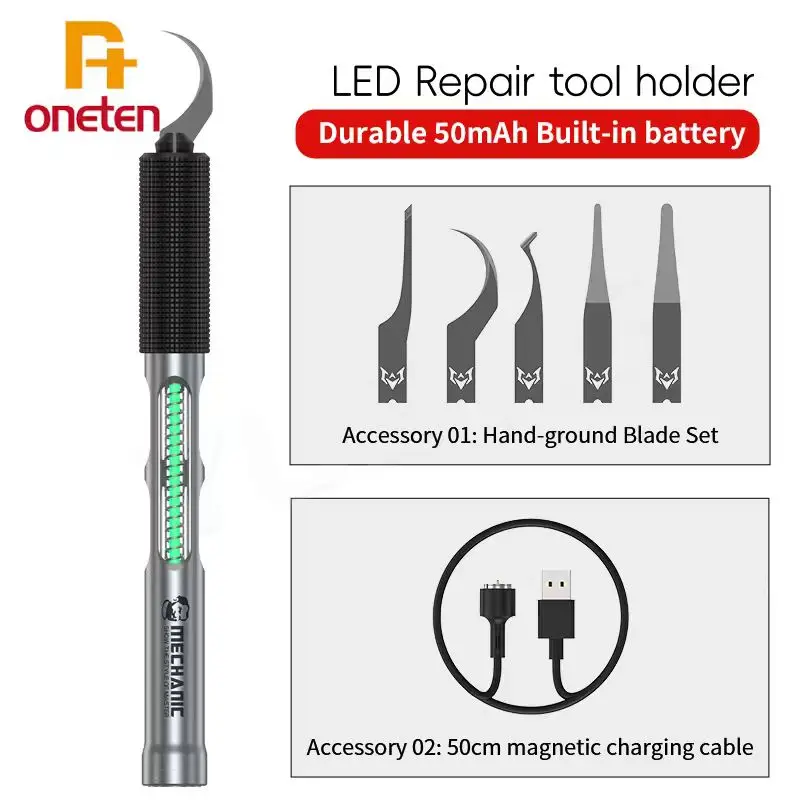 MECHANIC LED Repair Tool Holder with Magnetic Charging Vibration Induction Auto Sleep for Mobile Phone Precision Repair Tools 1