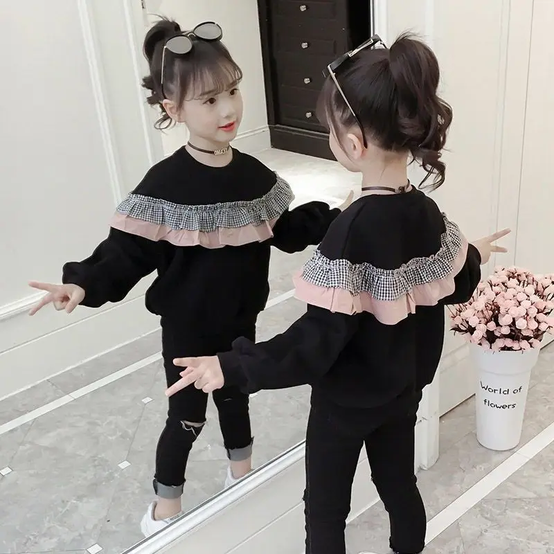 

Baby Hoodie Girl Cute Sweatshirts Kids Spring Autumn Clothes Tops Children Hoodies for Girls Sweater Long Sleeve T-shirt 110-160