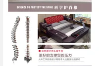 Modern design smart bed with dressing table multi functional bed king size bed frame smart bedroom furniture home furniture 5