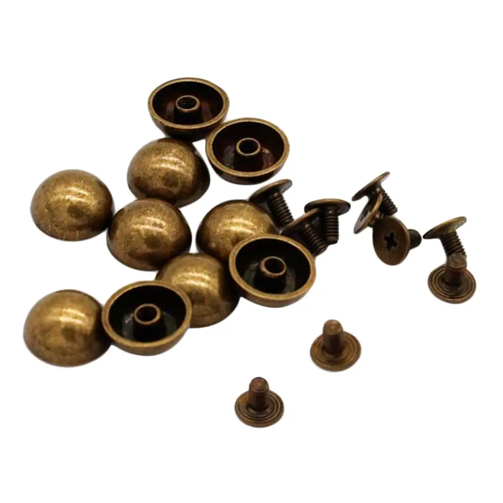 10 Sets of Mushroom-shaped Screws Rivets 12mm Screw Rivets Decorative