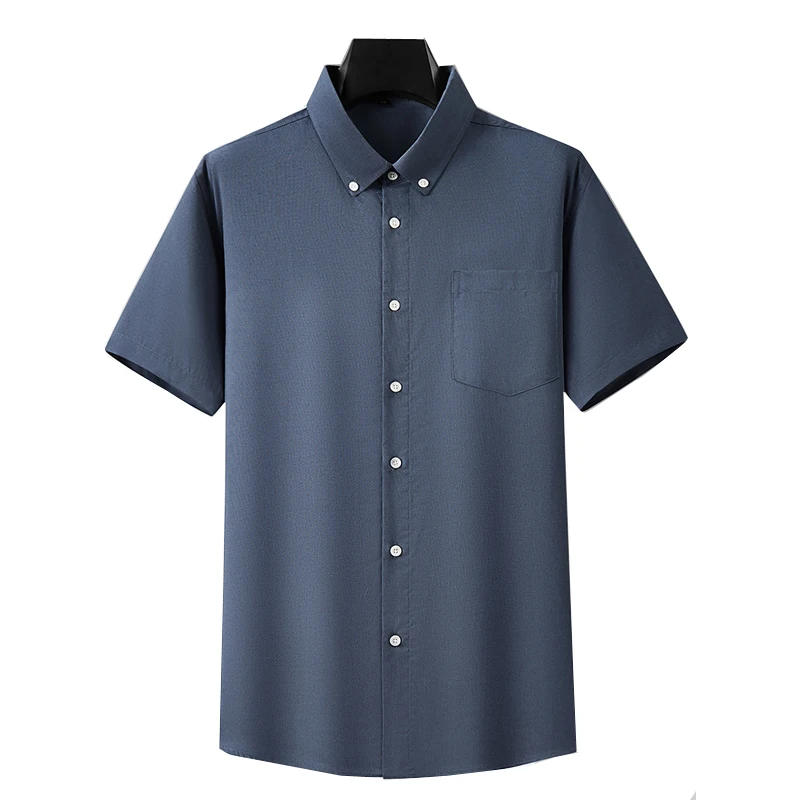 

Plus size men's short sleeve shirt Summer new style Business casual loose summer men's style Large size 7XL 8XL 10XL