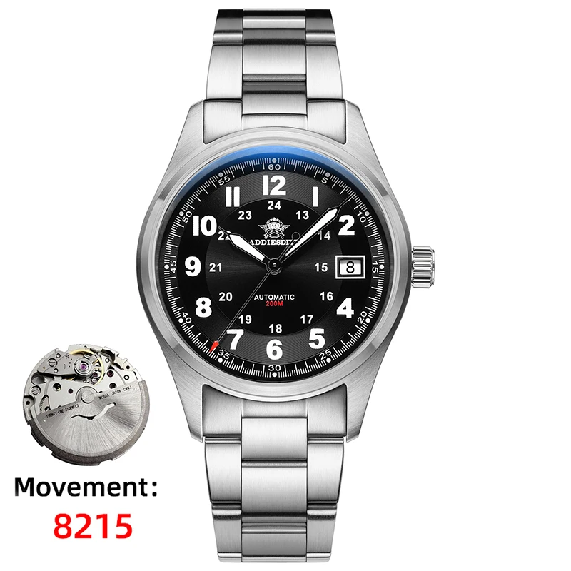 addiesdive luxurious men's automatic watch 8215 mechanical watch sapphire glass 200m waterproof analog luminous watches ad2525 ADDIESDIVE Luxurious Men's Automatic Watch 8215 Mechanical Watch Sapphire Glass 200m Waterproof Analog Luminous Watches AD2525 1