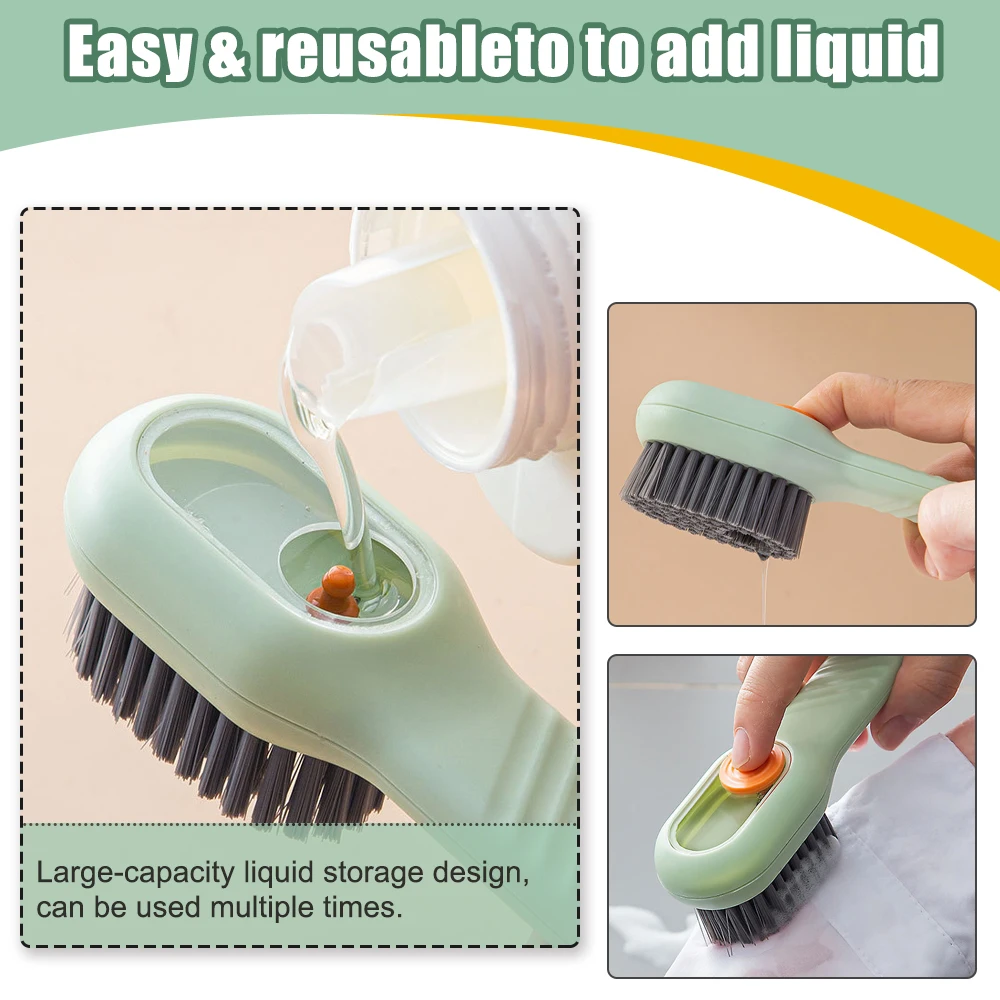 High-Duty Shoe Clothes Wash Scrub Brush House Home Laundry Stain Dust  Cleaning Brush Easy Grip