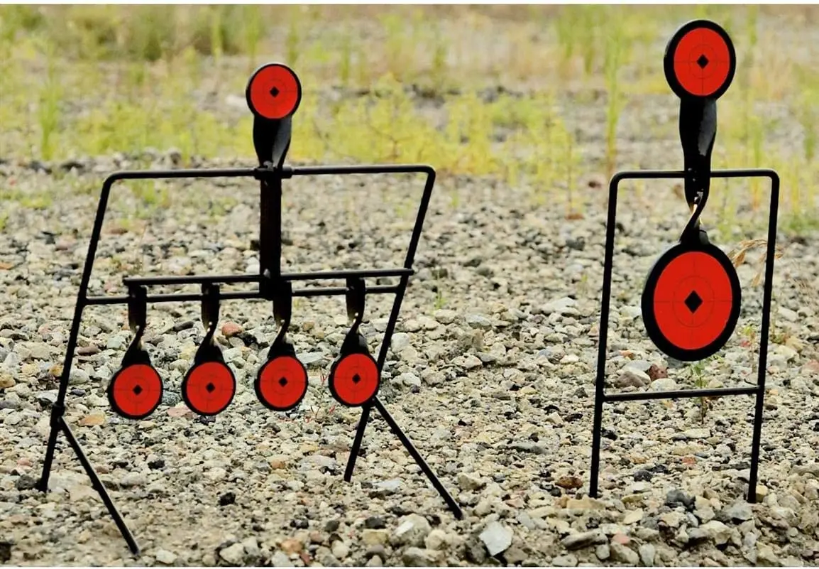 

1/2/3/4/5/6/7/9 Spin Shooting Target Resetting Airgun Target Spinning Airgun Target for Outdoor Shooting and Easy Range Setup
