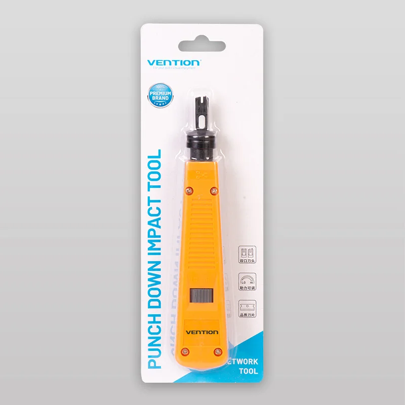Ethernet Punch Tool Vention Punch Down Impact Tool with Two Blade for Patch Panels Wire Modules 110 Down