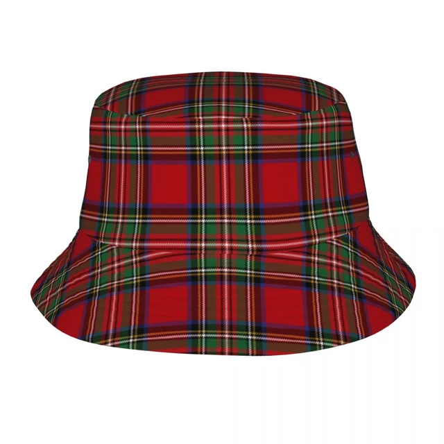 Beach Tartan Clan Stewart Plaid Black Red Check Bucket Hat Style Unisex Sun  Hat Panama Hat Packable Fishing Fisherman Cap - AliExpress