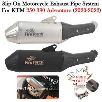 Slip On For KTM 250 390 KTM390 KTM250 Adventure 2020 2021 2022 Motorcycle Exhaust Middle Link Pipe Modify Escape Moto Muffler