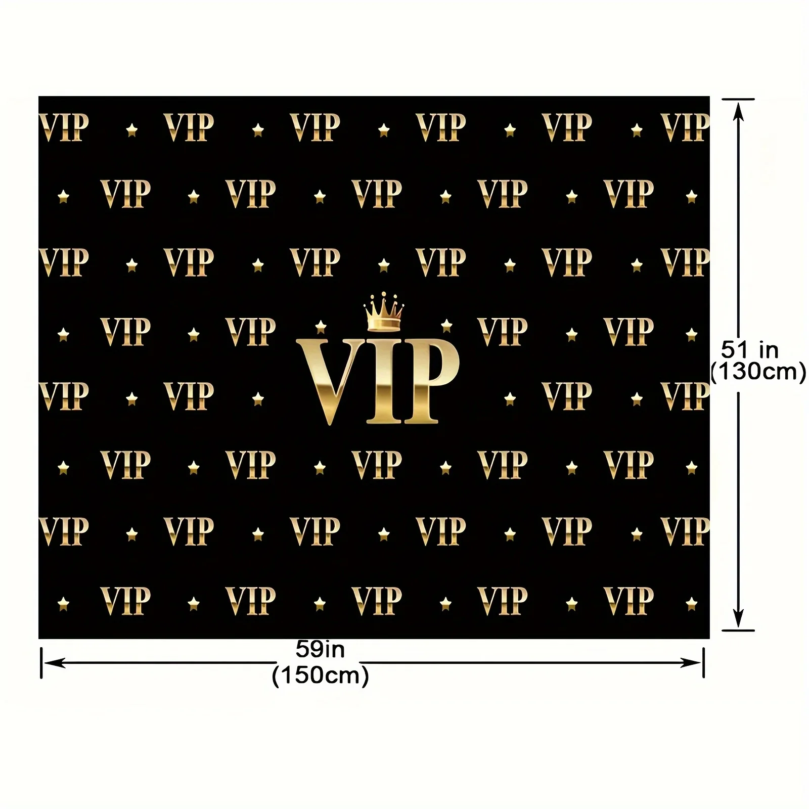 1 VIP-Fotografie-Hintergrund, königliche Krone, Schwarzgold, Abschlussball, Geburtstagsparty, Banner, Fotostudio, Bildhintergrund – Detail 9