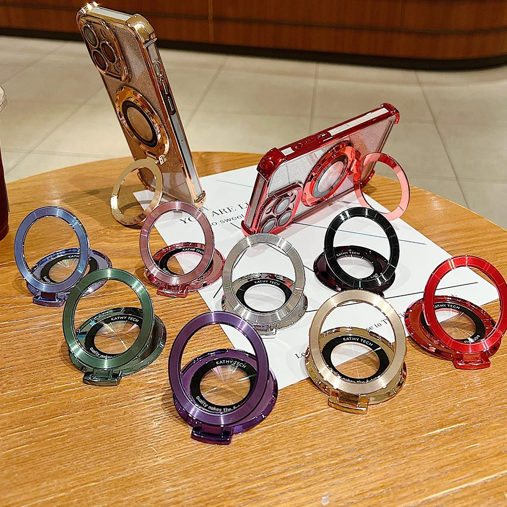 Universal Luxury Quicksand Bracket Ring Stand Phone Holder Cover Accessories