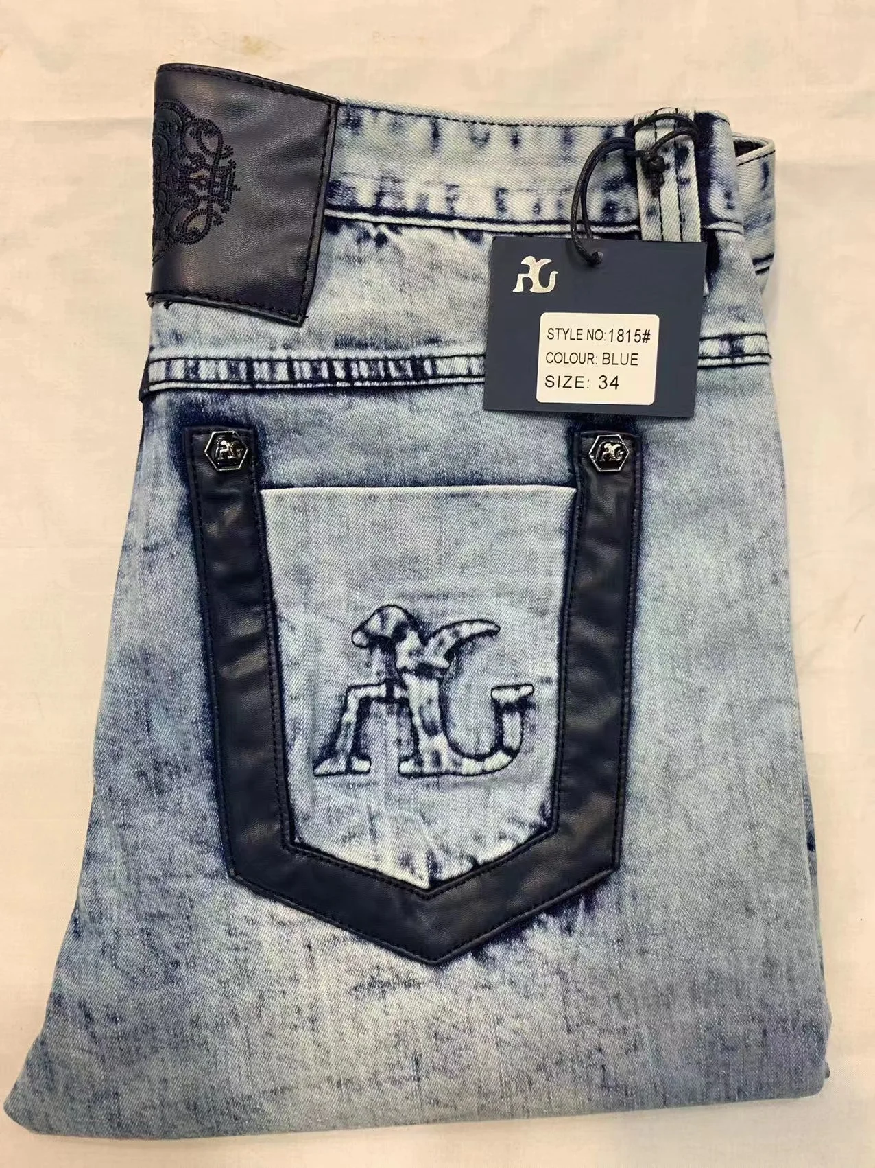 

BILLIONAIRE jeans horsehair jeans 2023 Winter thick new cotton Fashion England casual embroidery high quality 34~42 size