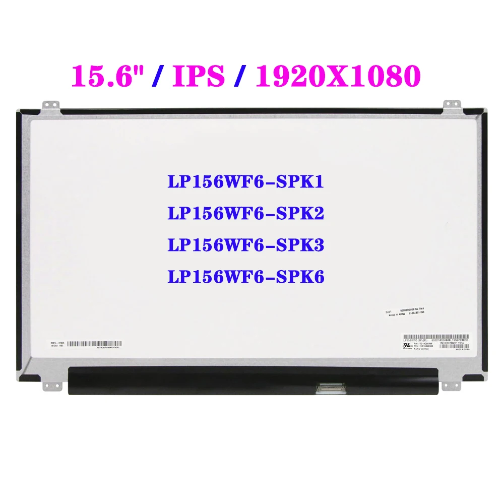 15 6 display panel lp156wf6 spk1 spk2 spk3 spk6 fhd laptop lcd screen