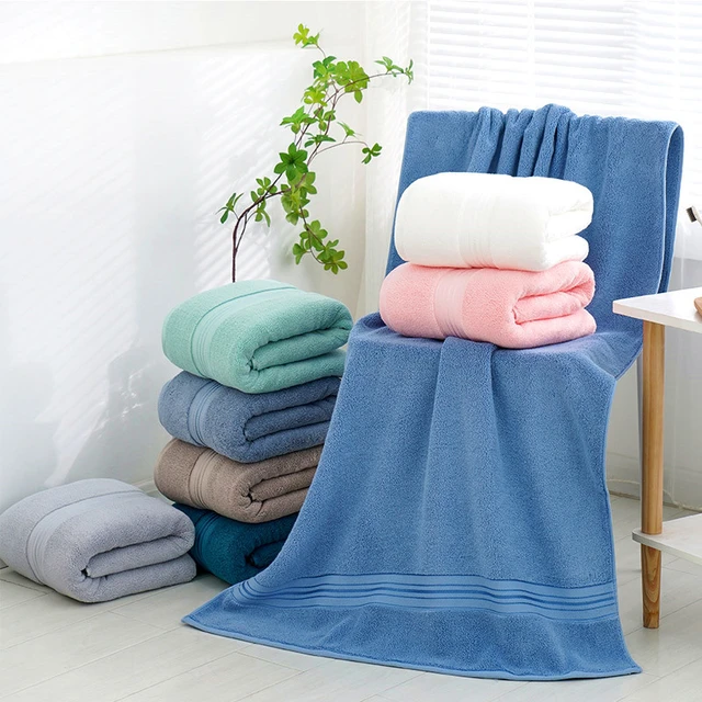 Large Thick Cotton Bath Towels  Large Cotton Bath Towels Set - Large  Cotton Super - Aliexpress