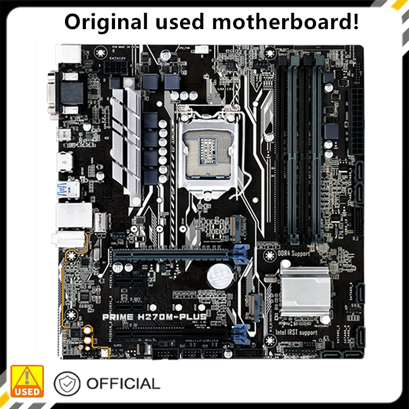 

For PRIME H270M-PLUS Original Used Desktop Intel H270 64GB DDR4 Motherboard LGA 1151 i7/i5/i3 USB3.0 SATA3