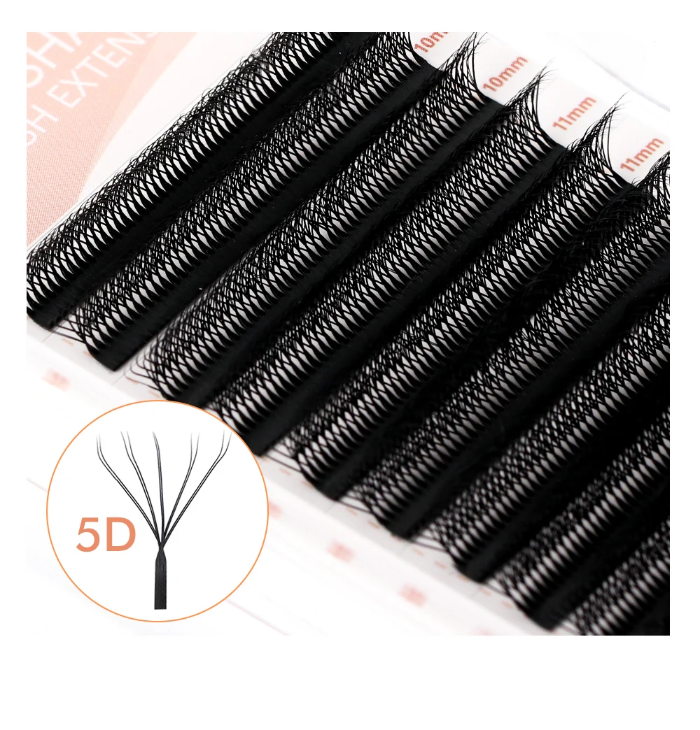 NATUHANA Doppel-W-Form Vorgefertigte Volumen-Wimpern 3D 4D 5D Wimpernverlängerungen Natürliche Weiche Künstliche Wimpern Einfach zu Greifen Make-up-Tools – Detail 20