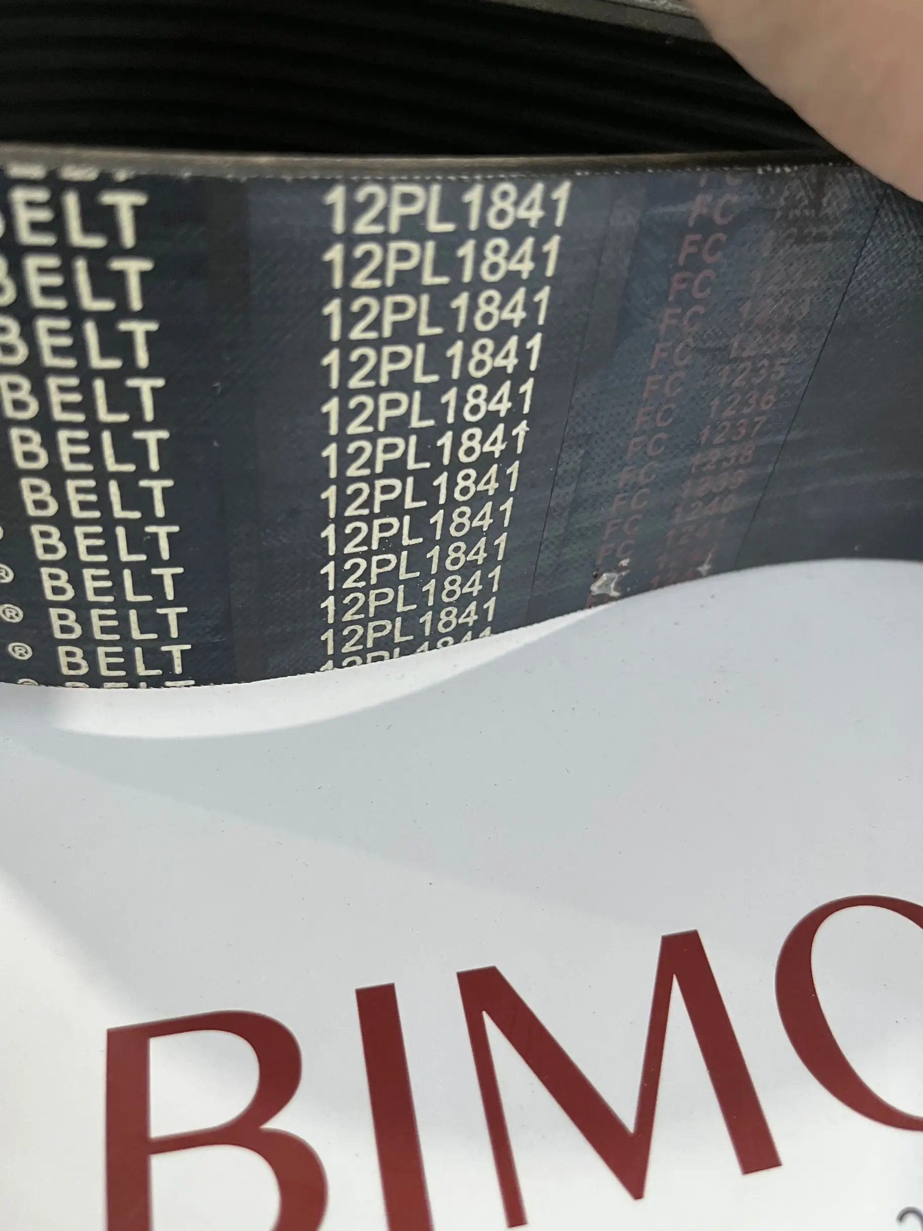 BIMORE Escalator Spare parts Belt 12pl1841 L1841 1841MM L1841MM for lifts accessory components parts