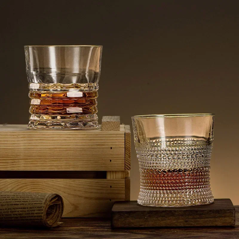 300ml Elegant Glass Glasses Cups for Home Bar Transparent Drinkware Whiskey Glass Wine Cups Creative European Beer Cup