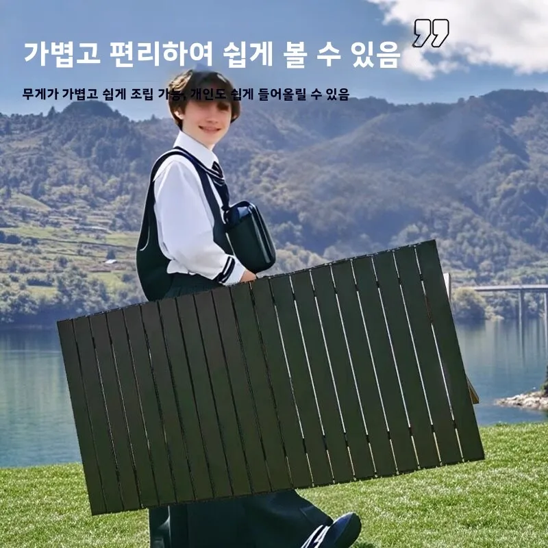 휴대용 야외 캠핑 테이블 직사각형 에그롤 테이블 야시장 설치 및 해체가 간편한 식탁