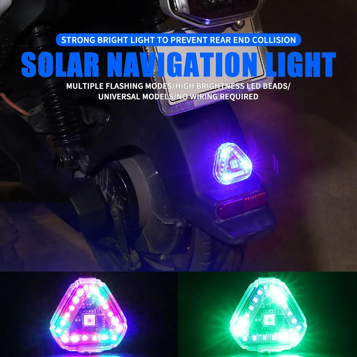NYF LED Car Light High Brightness Solar-Powered