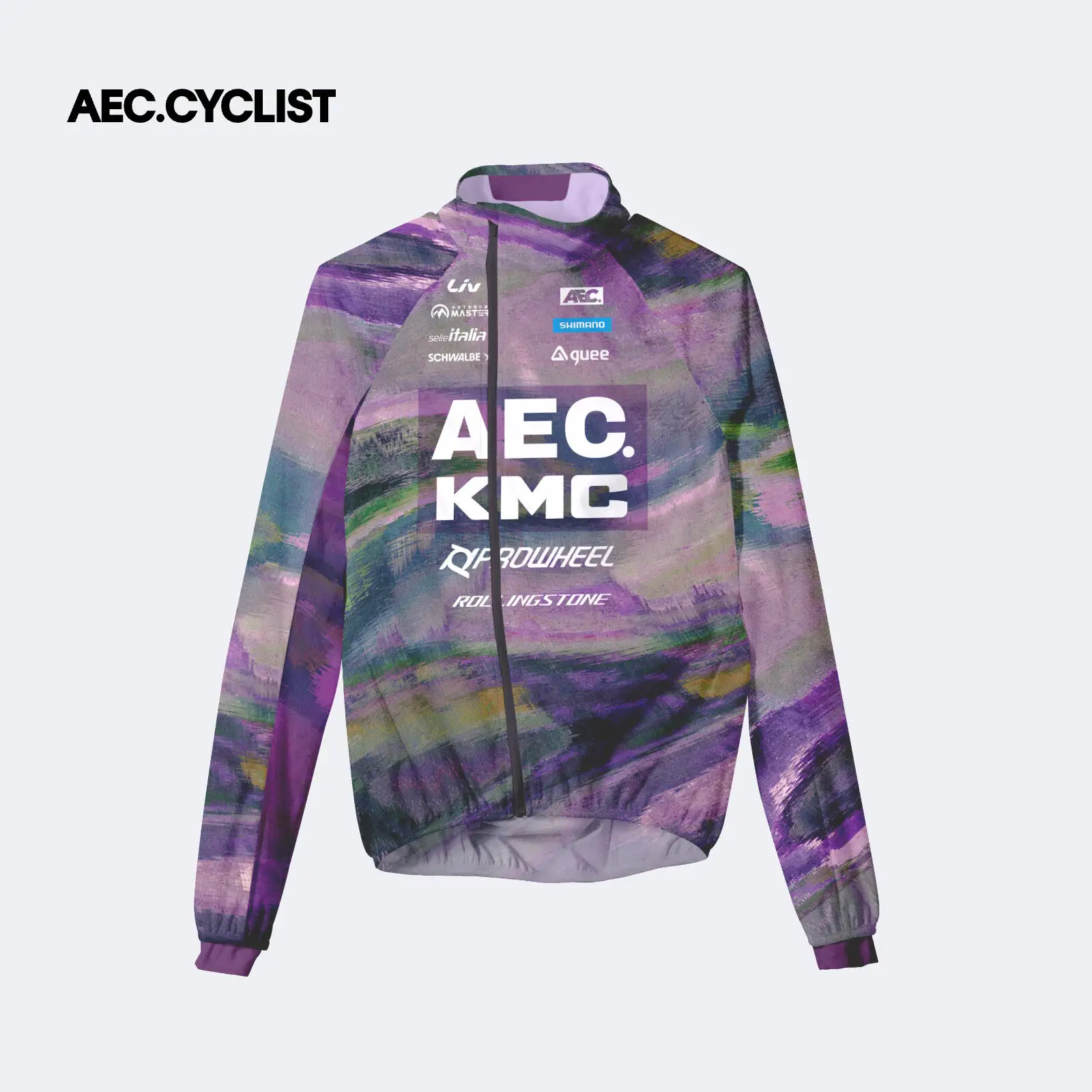 AEC-KMC 여성 사이클링 팀 재킷 YKK 지퍼 방풍 자전거 코트 빠른 건조 여성 짧은 자전거 탑 2026 MTB 의류