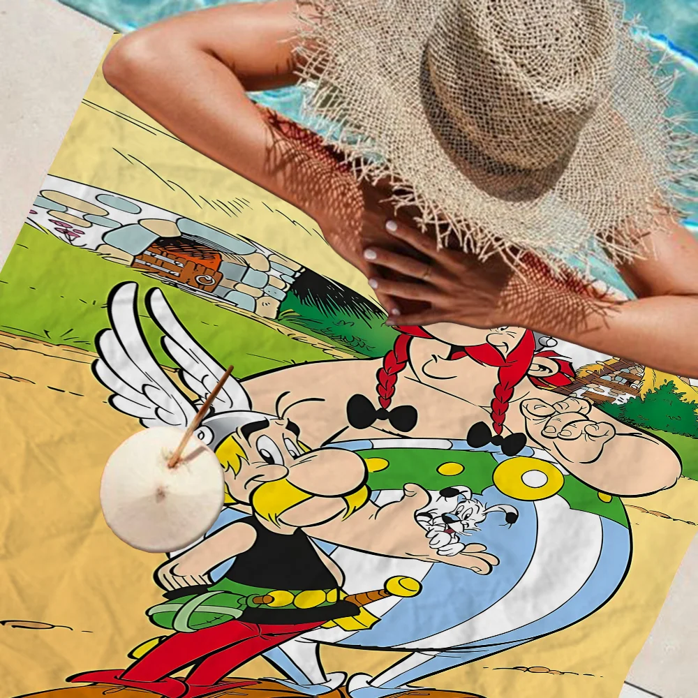 A-Asterix O-Obelix Manga Microfiber Beach Towel Absorbent Quick dry Soft Yoga Swimming Resort Mountain Climbing Towel 3