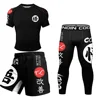 Kimono Jiu Jitsu Mma T-shirt+Pant Rashguard For Men 4Pcs/Suits Muay thai MMA Shorts Bjj Gi Rash guard Boxing Jerseys Sportsuit 4
