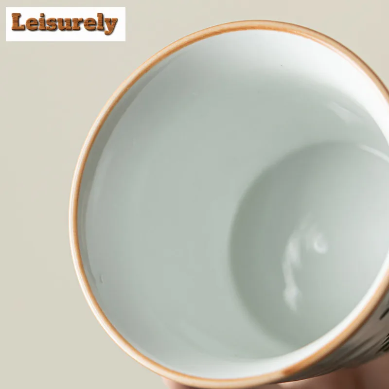 180ML Japanese Hand-painted Ceramic Host Cup Creative Strawberry Personal Coffee Mug Large Capacity Breakfast Bowl Kungfu Teaset