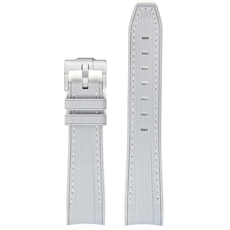 Waterproof Sport Silicone Rubber Watch Band with 20mm Curved Ends