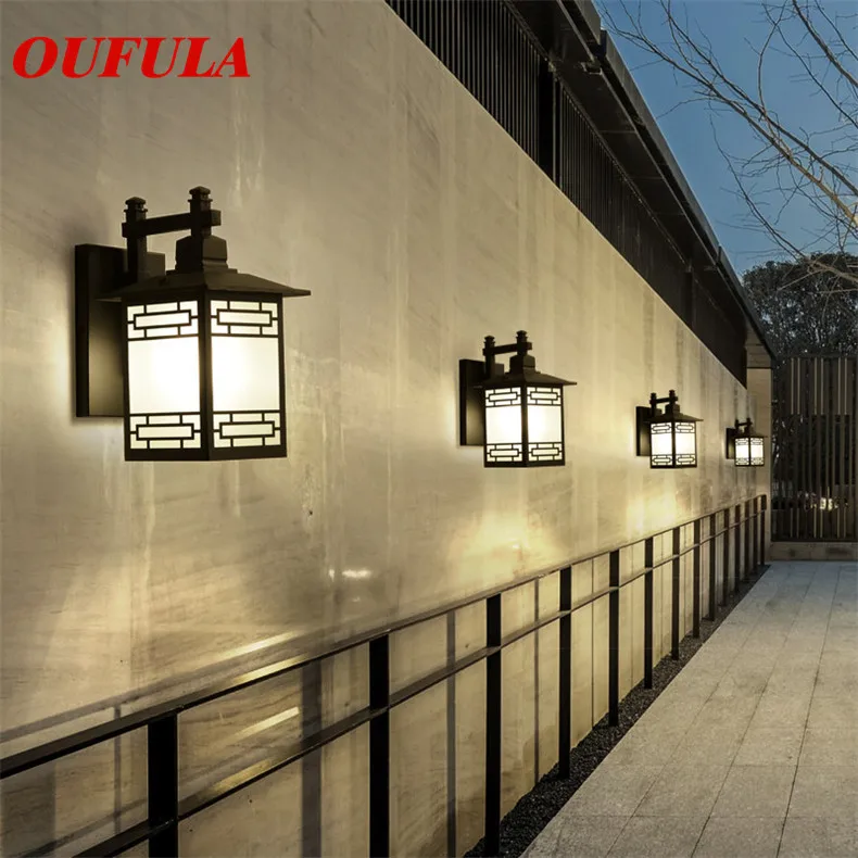 TEMOU Outdoor Wall Lamps Waterproof Sconce Light Contemporary Creative Balcony Courtyard  Corridor  Villa Duplex Hotel