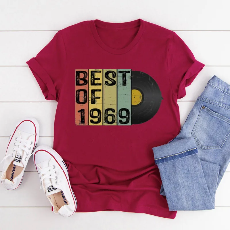 

Vintage Best of 1969, 52nd Birthday Shirt, Shirts For Him Her, Gift For Women Men, Retro 52 Birthday Party TShirt