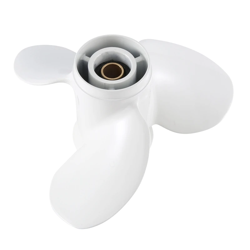 

Propeller 683-45945-00-EL Propeller 9 1/4X9-J For Yamaha 2 Stroke 9.9HP 15HP Boat Motor White 3 Blades 8 Spline Tooth R-Rotation