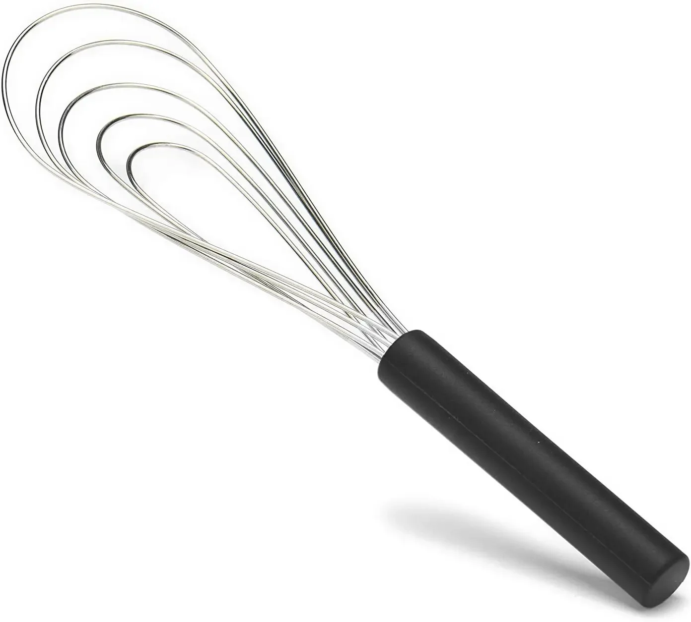 Egg Beater Flat Silicone Handle Egg Wires Beating Stirring Whisk Non Slip For Kitchen Tools Cooking Baking egg beater
