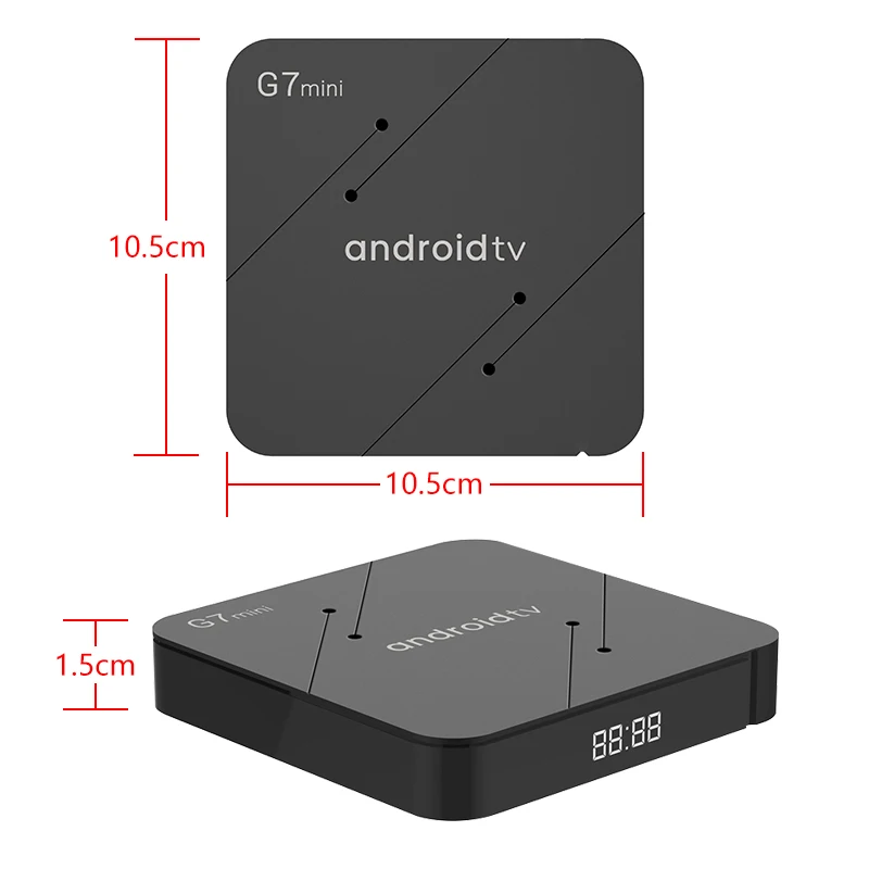 iATV G7 Mini TV Box Streaming 2G/16G S905W2 Android 11.0 BT 5.0 voice