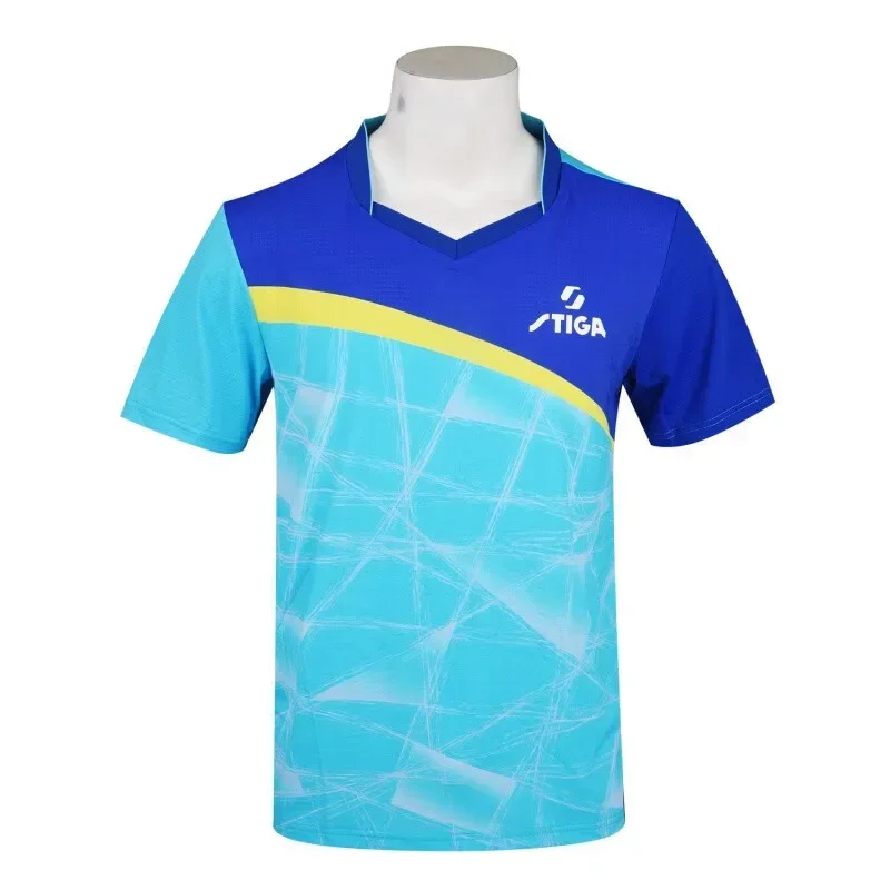 Stiga T Shirts Table Tennis Clothes Men Women Clothing T-shirt Short Sleeve Shirt Ping Pong Jersey Sport Jersey