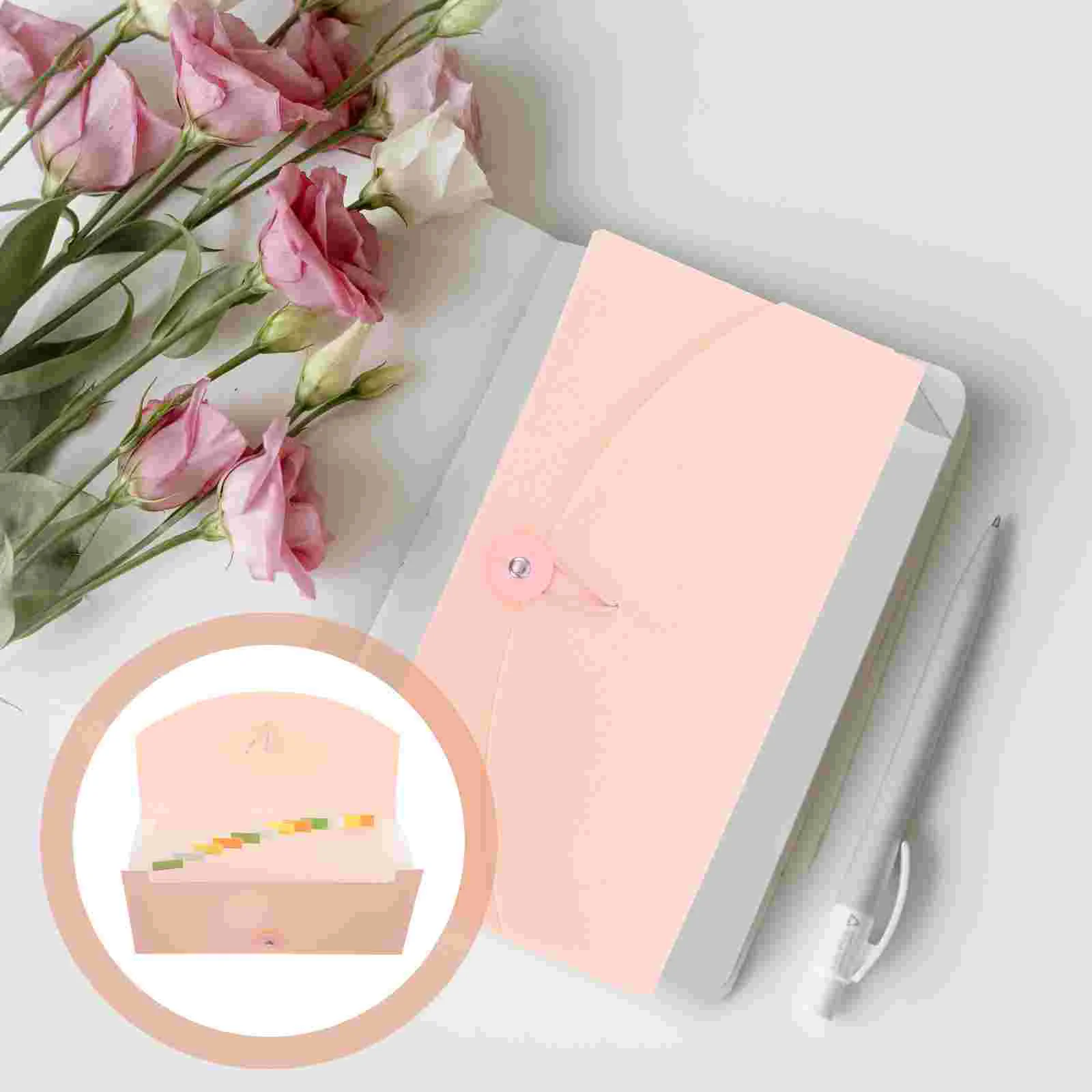 

Accordion Bills Folder B6 File Folder Receipts Bills Folder Coupon Organizer Bag