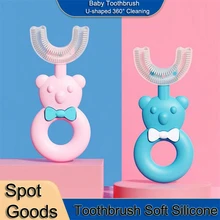 

Toothbrush Children 360° U-shaped Child Toothbrush Teethers Soft Silicone Baby Brush Kids Teeth Oral Care Cleaning