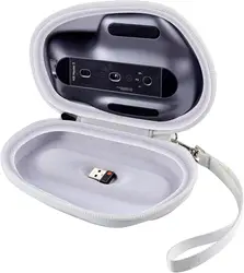Deluxe Portable Wireless Mouse Storage Case (WHITE)