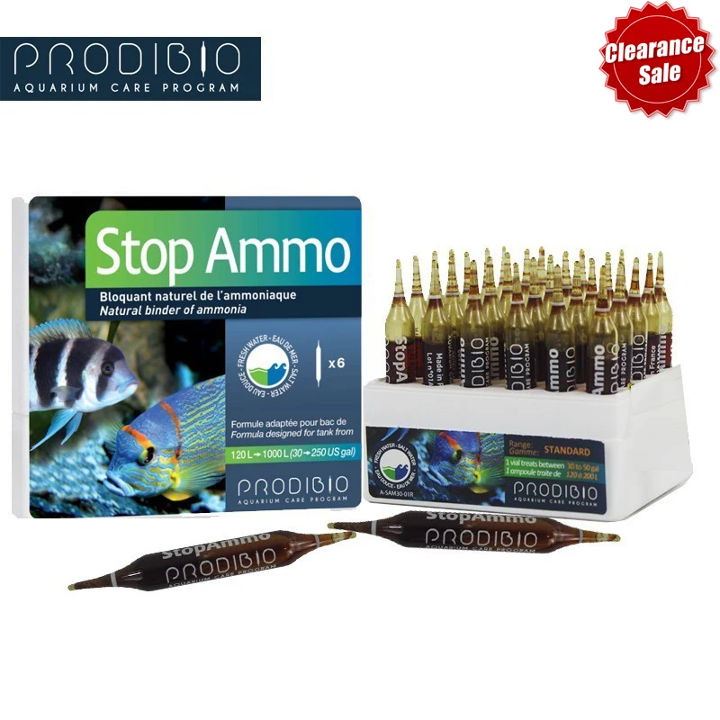 

Original PRODIBIO Stop Ammo Natural Blinder Of Ammonia Reduces The Production Of Nitrites In Aquariums