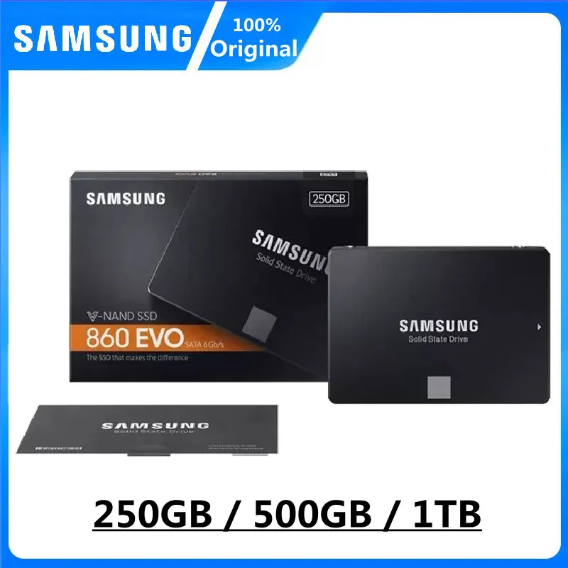 Samsung SSD 860 EVO 1TB 500GB 250GB Internal Solid State Drive 2.5 Inch  SATA III HDD Hard Drive For Laptop Desktop PC Original - AliExpress