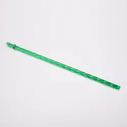 Eco - Friendly Multi - Color Reusable Straws with Clasps - Large Diameter, Perfect (Green)