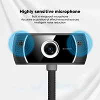 Webcam HD Manual Focus Live Streaming Drive Free USB Camera with Microphone for Computer Conference Calling 640x480 30 FPS - Image 5